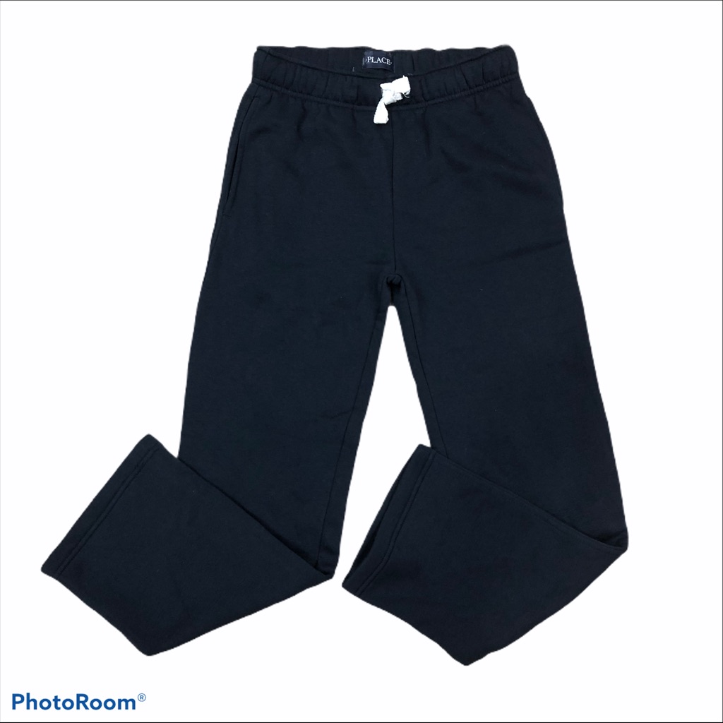 Childrenâs Place Elastic Waist With Drawstring Pocketed Navy Sweatpants
